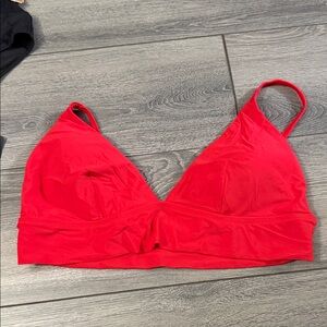 aerie Red Bralette Swim Top